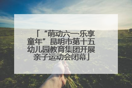 “萌动六一·乐享童年”昆明市第十五幼儿园教育集团开展亲子运动会闭幕